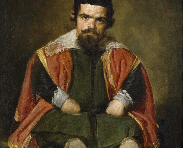 Portrait of Sebastián de Morra by Diego Rodriguez de Silva y Velazquez Original Oil Painting - GFM Painting