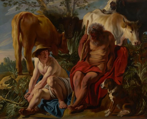 Mercury and Argus by Diego Rodriguez de Silva y Velazquez Original Oil Painting - GFM Painting