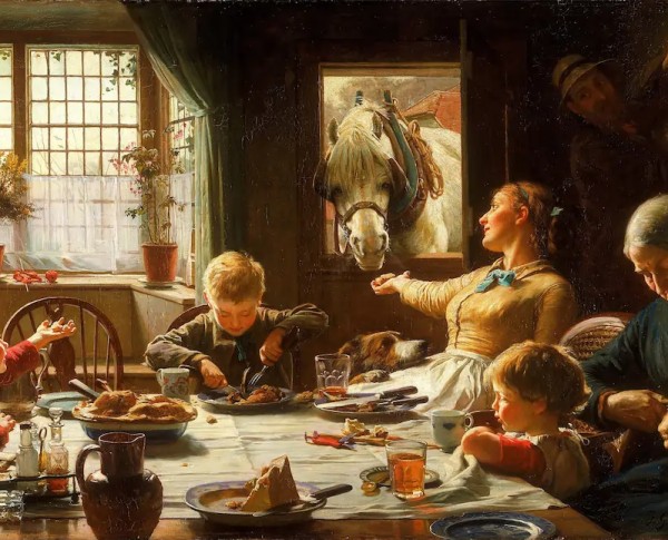 One Of The Family by Frederick George Cotman Original Oil Painting - GFM Painting