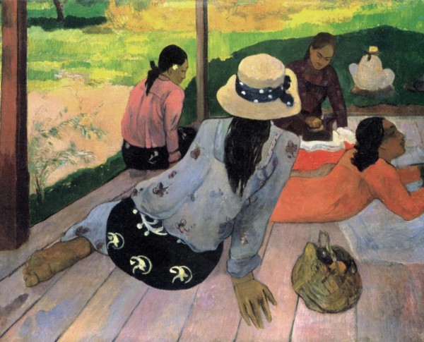 The Siesta by Paul Gauguin Original Oil Painting - GFM Painting