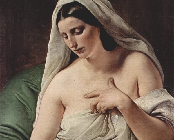 Odaliske by Francesco Paolo Hayez Original Oil Painting - GFM Painting