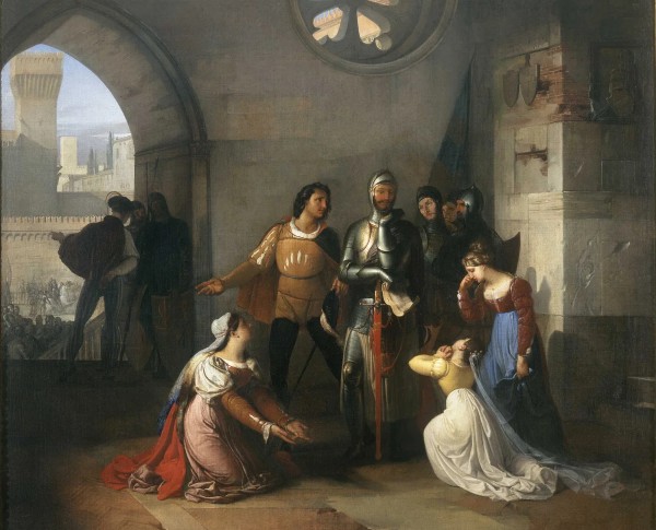 Pietro Rossi prisonner of the Scaligeri by Francesco Paolo Hayez Original Oil Painting - GFM Painting