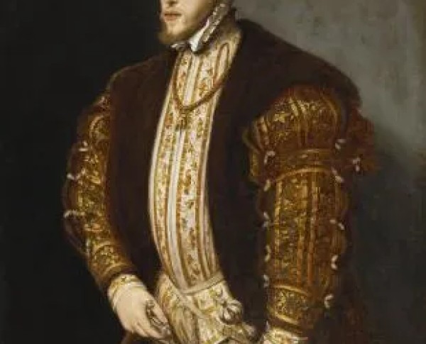 Philip II of Spain by Tiziano Vecelli Original Oil Painting - GFM Painting