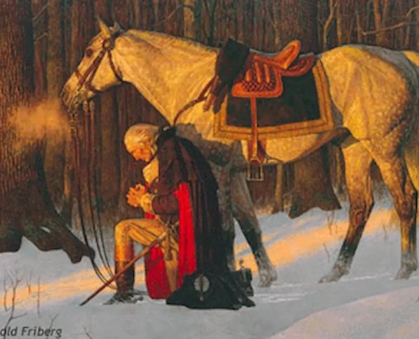 The Prayer at Valley Forge by Arnold Friberg Original Oil Painting - GFM Painting