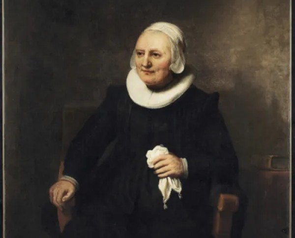 Portrait of a Seated Woman with a Handkerchief by Carel Fabritius Original Oil Painting - GFM Painting