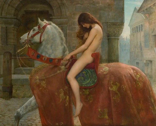 Lady Godiva by Realism Original Oil Painting - GFM Painting
