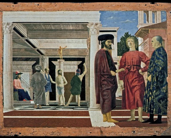 The Flagellation of Christ by Piero della Francesca Original Oil Painting - GFM Painting