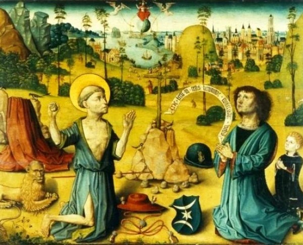 The Penance of St Jerome by Piero della Francesca Original Oil Painting - GFM Painting