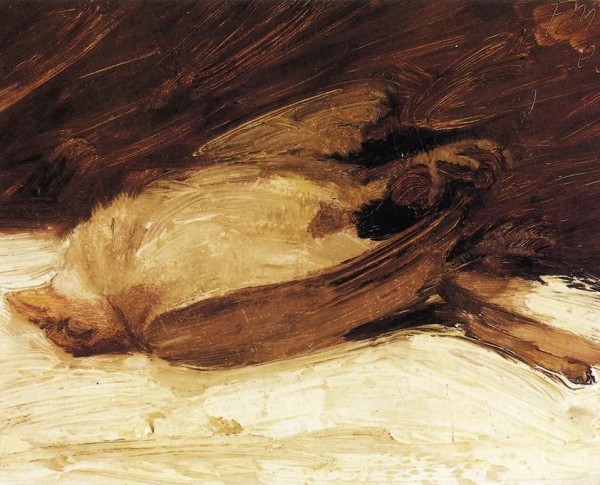 The Dead Sparrow by Franz Marc Original Oil Painting - GFM Painting