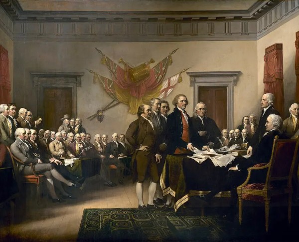 The Declaration of Independence by Neo-Classical Original Oil Painting - GFM Painting