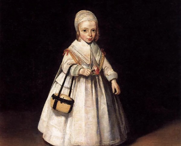 Helena van der Schalcke as a Child by Gerard Terborch Original Oil Painting - GFM Painting