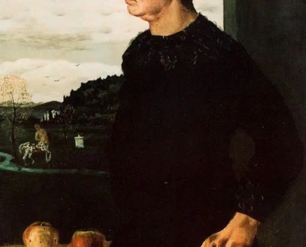 Portrait of Andrea, brother of the artist by Giorgio de Chirico Original Oil Painting - GFM Painting