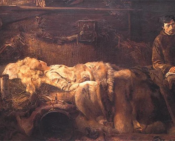 Death of Ellenai by Jacek Malczewski Original Oil Painting - GFM Painting