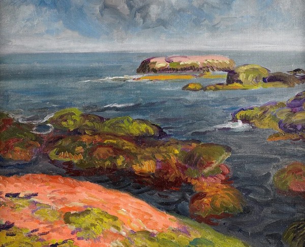 Seacoast, Gloucester by Ashcan School Original Oil Painting - GFM Painting