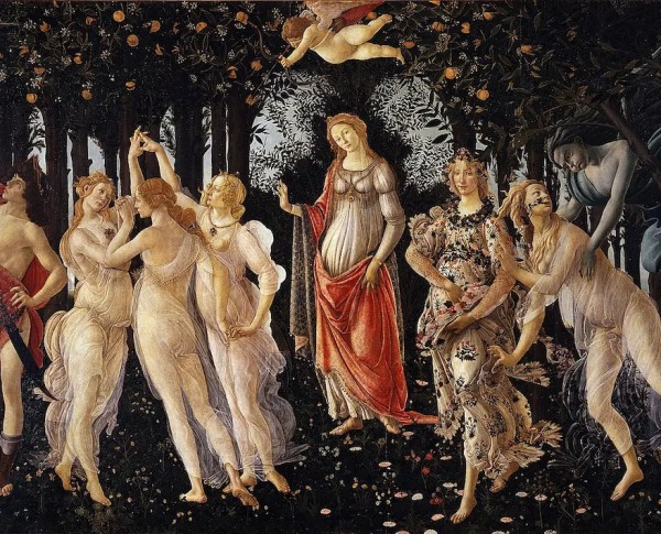 Allegory Of Spring La Primavera by Early Renaissance Original Oil Painting - GFM Painting