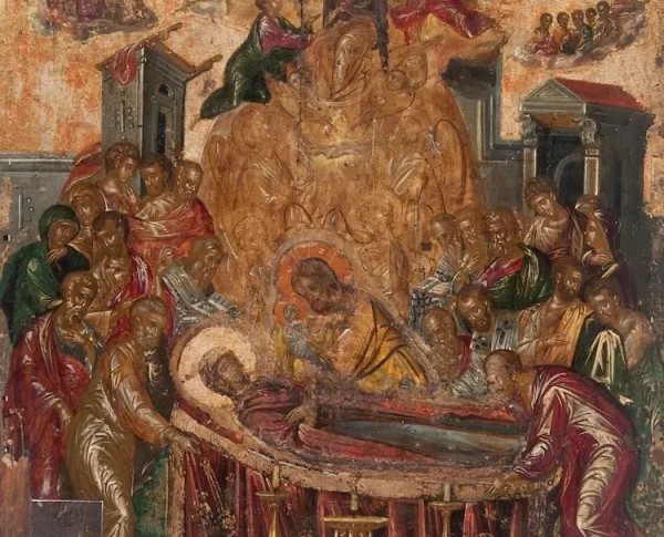 Dormition of the Virgin by Mannerism Original Oil Painting - GFM Painting
