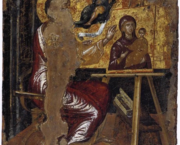 St. Luke painting the Virgin by Mannerism Original Oil Painting - GFM Painting