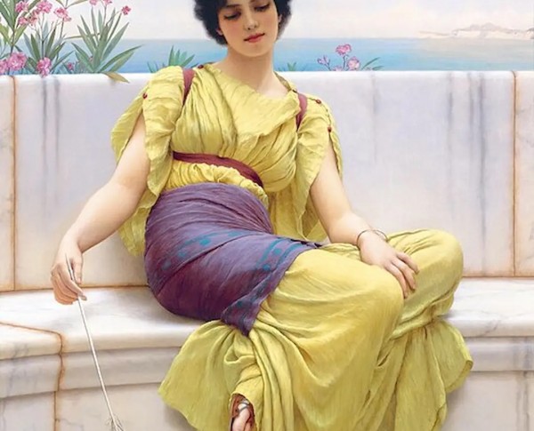 Idleness II by Neoclassical Academic Realism Original Oil Painting - GFM Painting
