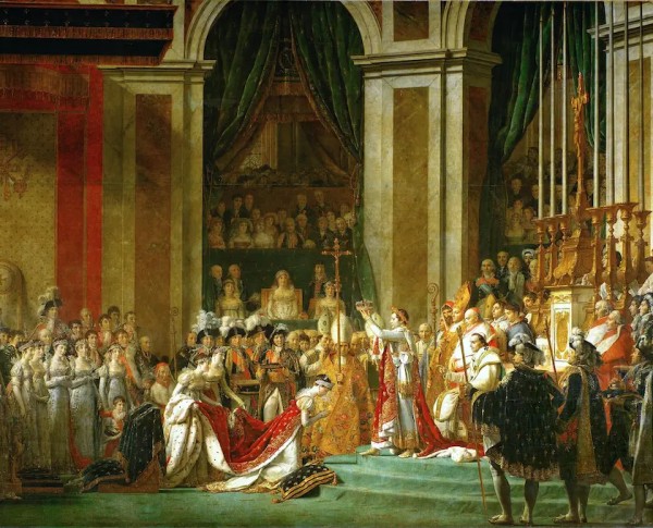 Consecration of the Emperor Napoleon I and Coronation of the Empress Josephine 1805-07 by Neoclassical Academic Realism Original Oil Painting - GFM Painting