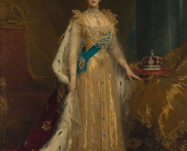 Queen Alexandra (1844-1925) by Social Realism Original Oil Painting - GFM Painting