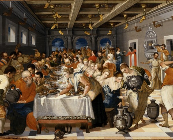 The Wedding at Cana by Renaissance Original Oil Painting - GFM Painting