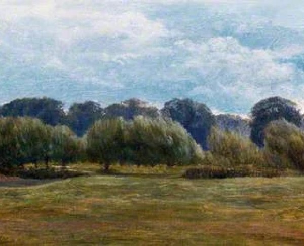 Sonning, Berkshire by Victorian Academic Art Original Oil Painting - GFM Painting