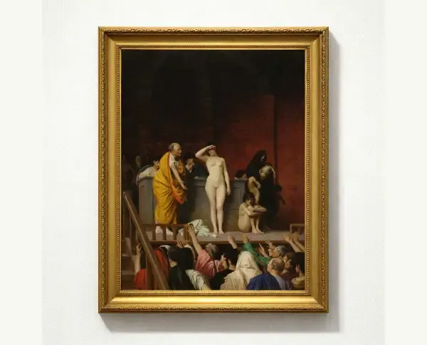 Slave Market in Rome by Jean-Léon Gérôme Original Oil Painting Reproduction - GFM Painting